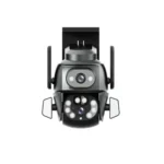 4MP Wifi Camera Dual Lens Wireless Surveillance Cameras with 360 Degree Dead Angle Free Dual View Outdoor Night Vision