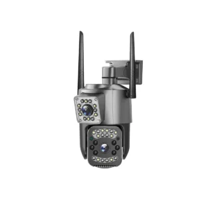 4MP Wifi Camera Dual Screen Dual Lens 4X Digital Zoom IP Camera Outdoor Ai Auto Tracking Night Vision Surveillance D400