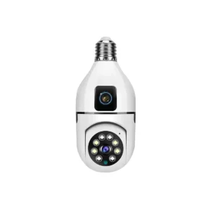 Dual Lens 4MP HIGH TECH E27 Bulb Camera V380 D200