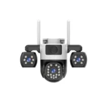 Triple Lens WIFI Camera V380 Pro Three Lens Outdoor CCTV Auto Tracking 9MP(3+3+3) WIRELESS IP Camera D900