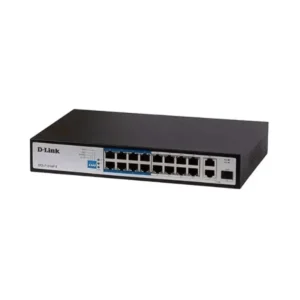 D-Link DES-F1016P-E 16-Port 10/100 Long Range PoE Switch for CCTV & Networking (230W, 250m Range)